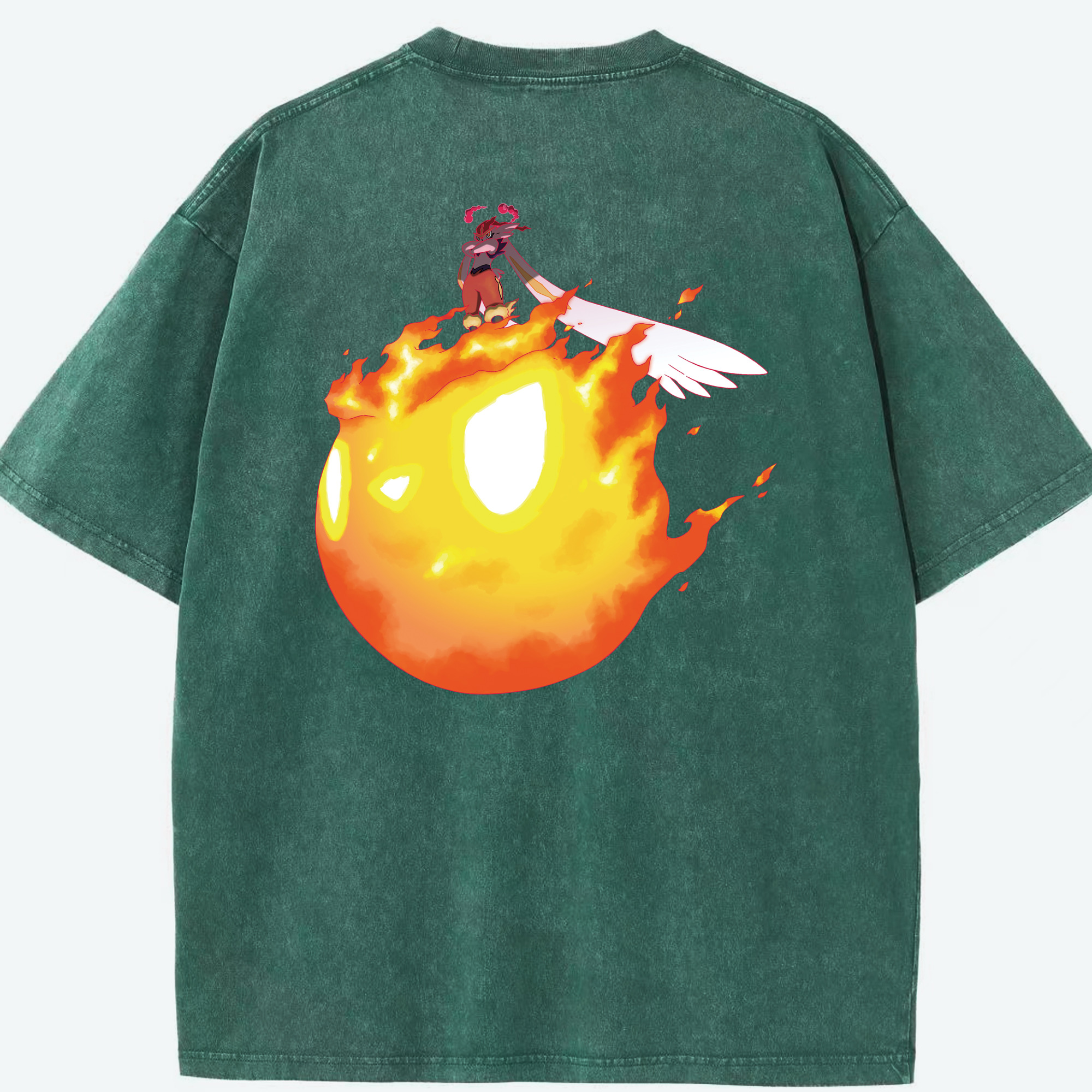 （画像用） ポケットモンスター Pokémon 綿100% ヴィンテージ風 半袖Tシャツ（背面プリント）